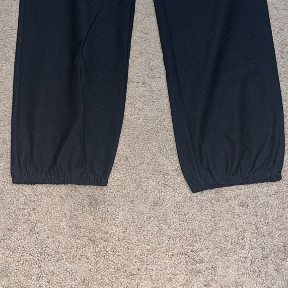 Eileen Fisher Washable Stretch Crepe Slouchy Ankle Pants Black Medium - Picture 8 of 12